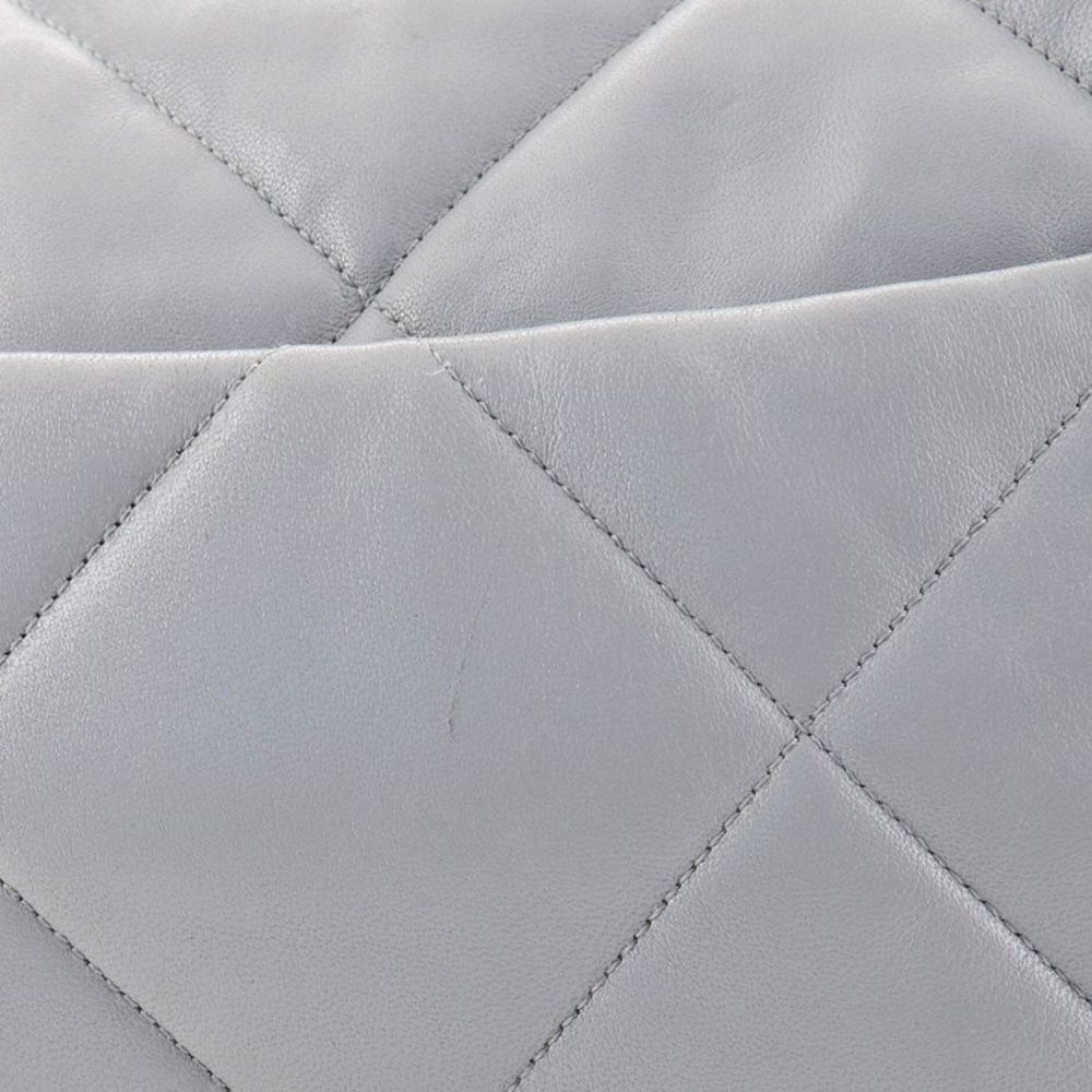 Chanel 19 Flap Bag Quilted Lambskin Large Gray - Picture 7 of 11